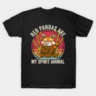 Red Panda Is My Spirit Animal T-Shirt